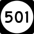 Highway 501 marker