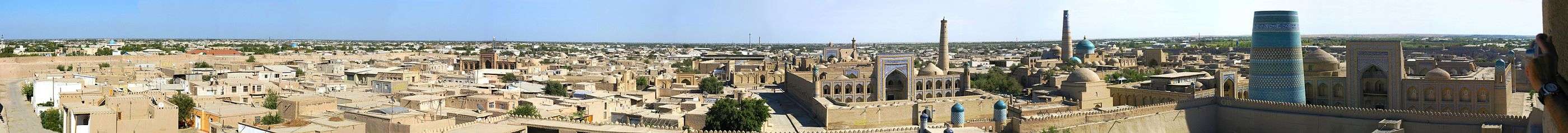 Panorama of Khiva (Uzbekistan)