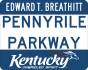Pennyrile Parkway marker