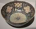 Decoratively patterned ceramic bowl from Persia
