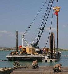 Pier construction Guantanamo Bay