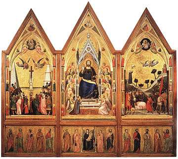 The verso of The Stefaneschi Altarpiece