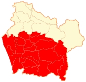 Location in the La Araucanía Region