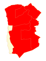 Location in the Tarapacá Region