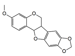 Chemical structure of pterocarpin