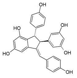 Chemical structure of (−)-quadrangularin A.