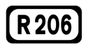 R206 road shield}}