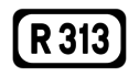 R313 road shield}}