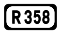 R358 road shield}}