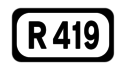 R419 road shield}}