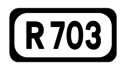 R703 road shield}}
