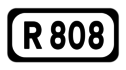 R808 road shield}}