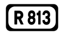 R813 road shield}}