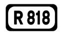 R818 road shield}}