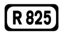 R825 road shield}}