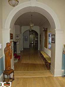 View of the main corridor