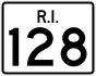 Route 128 marker