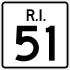 Route 51 marker