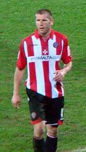 Richard Cresswell in his Sheffield United kit