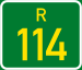 Regional route R114 shield