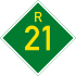 Provincial route R21 shield