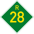 Provincial route R28 shield