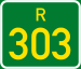 Regional route R303 shield