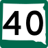 Highway 40 marker