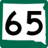 Highway 65 marker