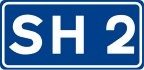 National Road SH2 shield}}
