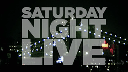 The title card for the thirty-third season of Saturday Night Live.