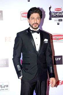 Shah Rukh Khan looking towards camera