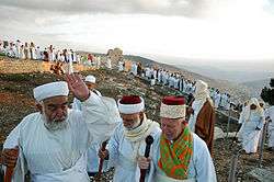 Samaritans on Mount Gerizim during Sukkot