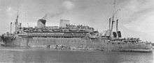 SS Santa Rosa wartime gray.