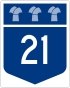 Saskatchewan Highway 21 shield