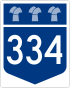 Saskatchewan Highway 334 shield