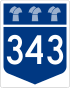 Saskatchewan Highway 343 shield