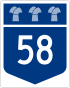Saskatchewan Highway 58 shield