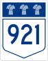 Saskatchewan Highway 921 shield