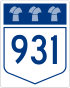 Saskatchewan Highway 931 shield