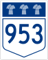 Saskatchewan Highway 953 shield