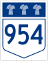 Saskatchewan Highway 954 shield