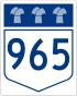 Saskatchewan Highway 965 shield