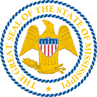 The seal of the State of Mississippi from January 19, 1798 to July 1, 2014.