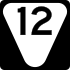 State Route 12 secondary marker