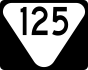 State Route 125 secondary marker