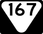 State Route 167 marker