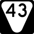 State Route 43 secondary marker
