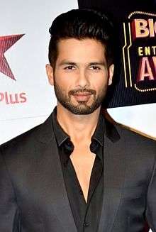 An upper body shot of Shahid Kapoor, as he poses for the camera