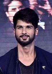 Shahid Kapoor looks directly at the camera